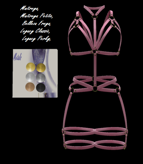 [BB's]  Zoey Harness Pink