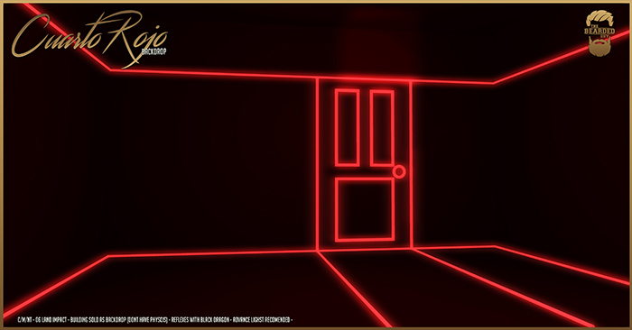 Cuarto Rojo Backdrop - The Bearded Guy