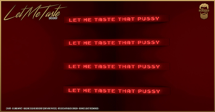 Let Me Taste Backdrop - The Bearded Guy