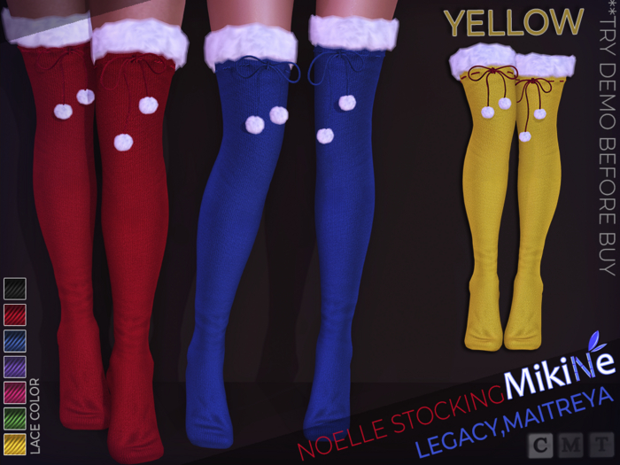 -MikiNe- Noelle Stocking-Yellow