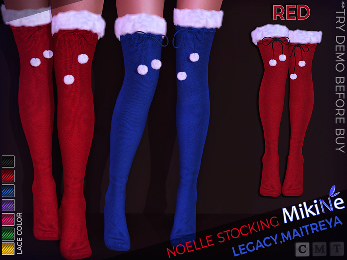 -MikiNe- Noelle Stocking-Red