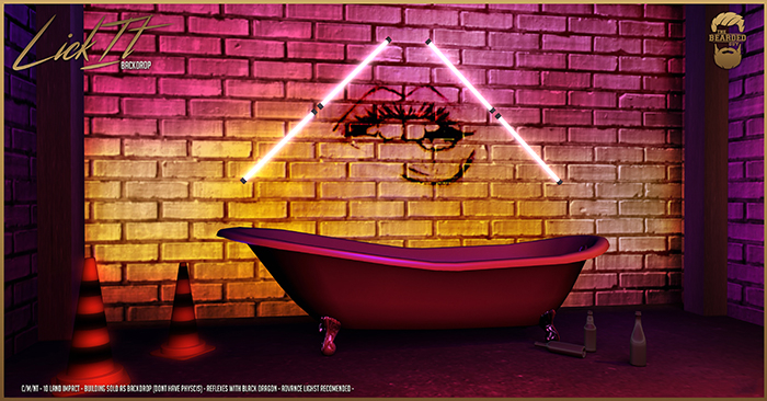 Lick It Backdrop - The Bearded Guy