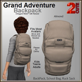 Grand Adventure Backpack [2cute] Almond