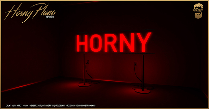Horny Place Backdrop - The Bearded Guy