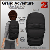 Grand Adventure Backpack [2cute] Charcoal