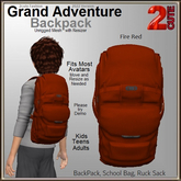 Grand Adventure Backpack [2cute] Fire Red
