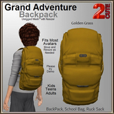 Grand Adventure Backpack [2cute] Golden Grass