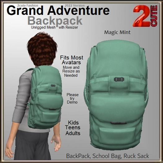 Grand Adventure Backpack [2cute] Magic Mint