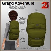 Grand Adventure Backpack [2cute] Olive