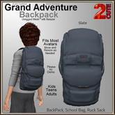 Grand Adventure Backpack [2cute] Slate