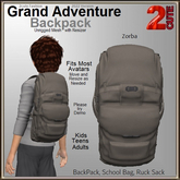 Grand Adventure Backpack [2cute] Zorba
