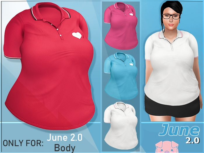 June 2.0 Polo Shirts