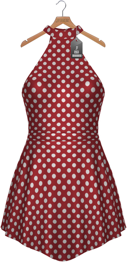 JF Design - Hazel Dress - Spotted Red