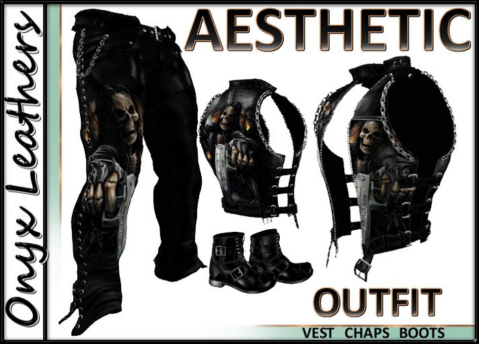 AESTHETIC Reaper vest chaps boots outfit