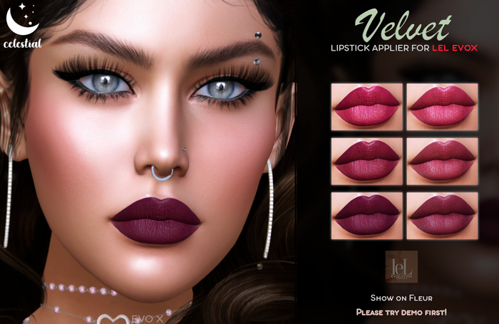 Celestial. Velvet Lip Applier for Lel EVO X