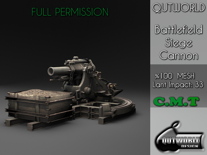 .::QUTWORLD Battlefield Siege Cannon::.FP