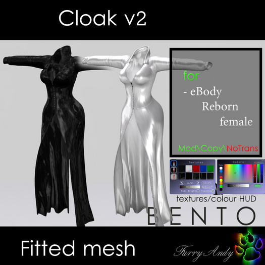 DEMO - Furry Andy - Cloak v2 for eBody Reborn