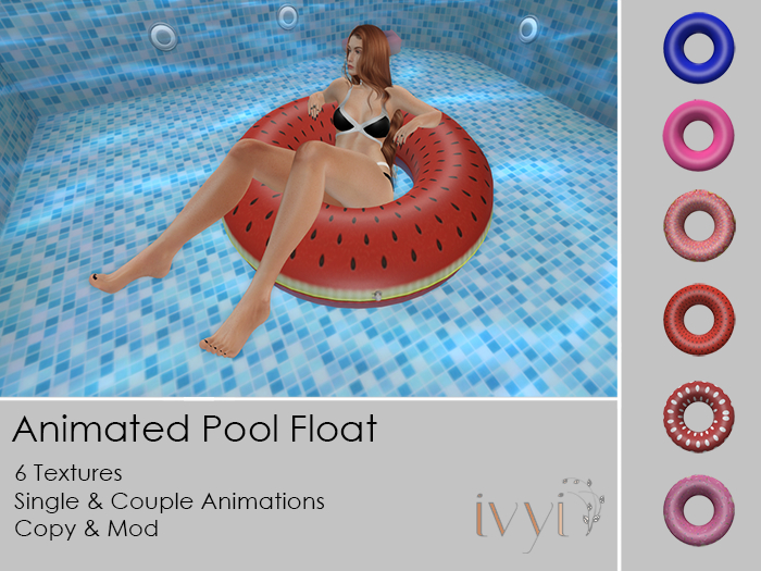 ivyi - Animated Pool Float, Singles, Couples, Texture Changer