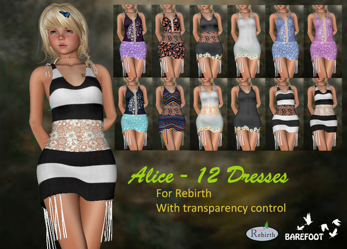 Alice Dress - dresses for Rebirth DEMO