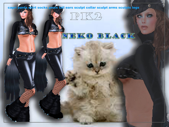 neko black leather