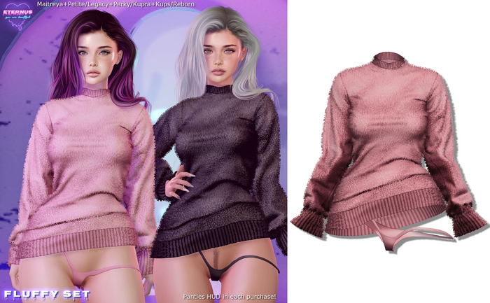 [Eternus] Fluffy set Pink