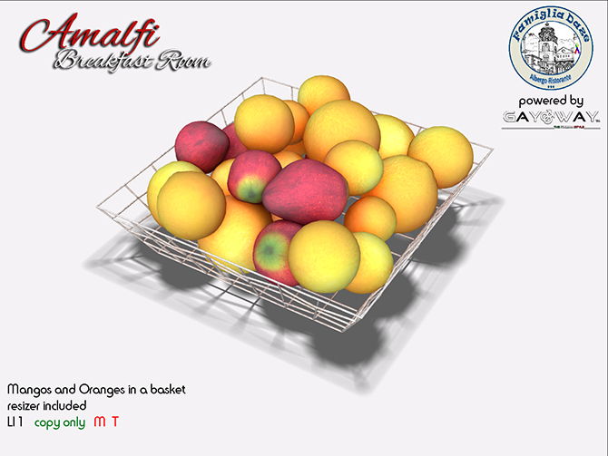 AMALFI FOR BREAKFAST - MANGO ORANGE BASKET