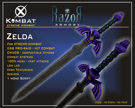 Second Life Marketplace - ..::Razor::.>> Zelda - Master Sword