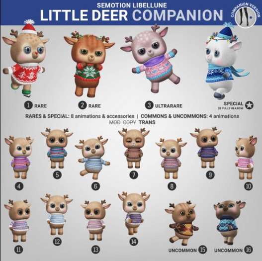 SEmotion Libellune Little Deer Companion COMMON 10