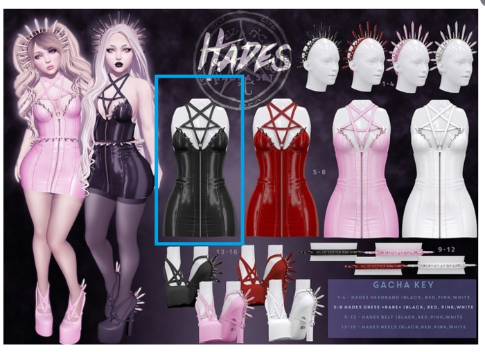 Violent Seduction - Hades Dress (Black) RARE 
