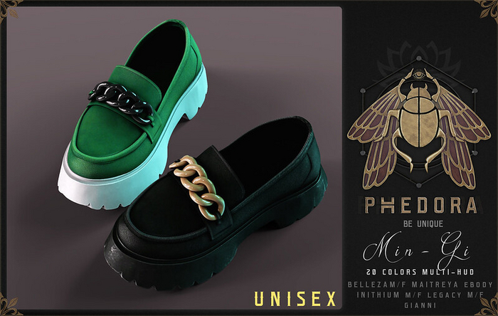 Phedora ~ Min-Gi Unisex Loafers ~ 20C. Fatpack {ADD ME}