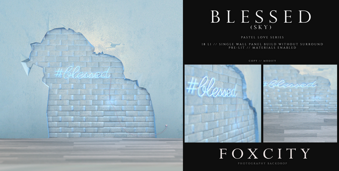 FOXCITY. Photo Booth - Pastel Love - Blessed (Sky)