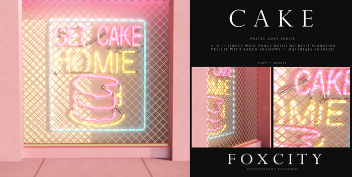 FOXCITY. Photo Booth - Pastel Love - Cake