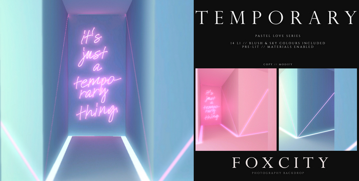 FOXCITY. Photo Booth - Pastel Love - Temporary