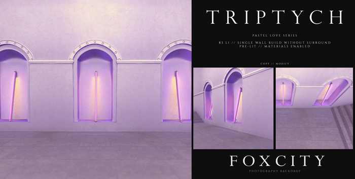 FOXCITY. Photo Booth - Pastel Love - Triptych