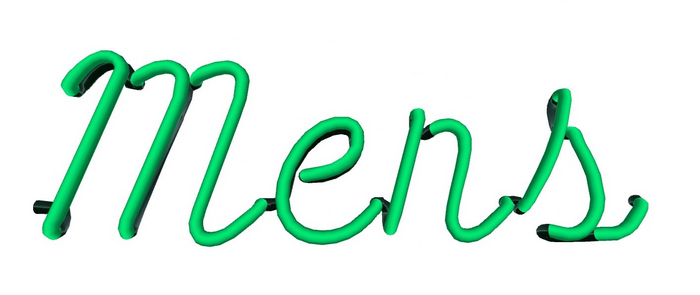 Mens Neon Store Sign  MP