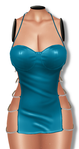-PULSE- Chained Dress / Blue
