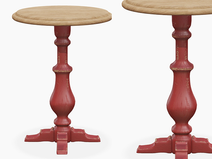 Dahlia - Reese - Side Table - Red 