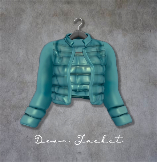:KOYUKI: Rebirth - Down Jacket - Teal
