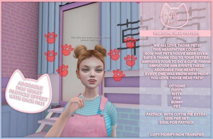 [TKC] Pawsome Kitty head patter ~ add me ~