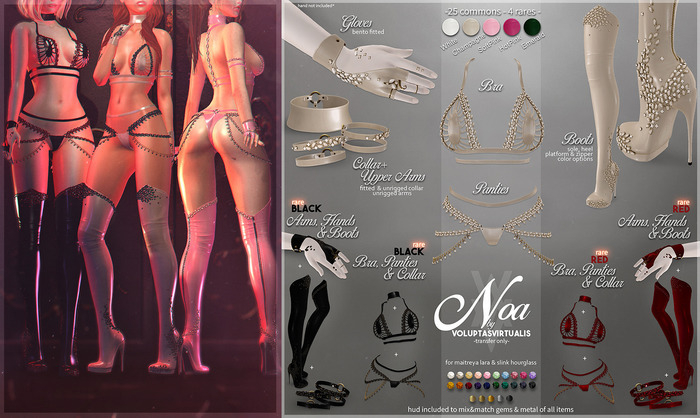 V/. [Noa]-(Maitreya) - Panties - {White}
