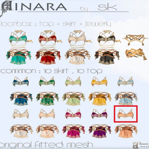 *SK* Ainara  salmon top Maitreya COMMON