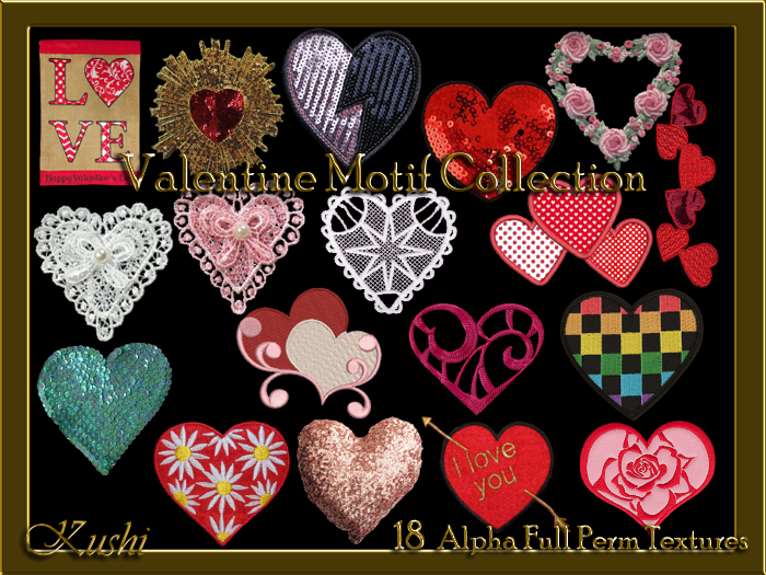 Valentine Motif Collection Texture Set