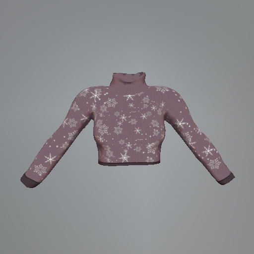 Pink Snowflake Belleza Sweater