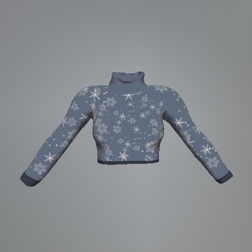 Blue Snowflake Slink Sweater