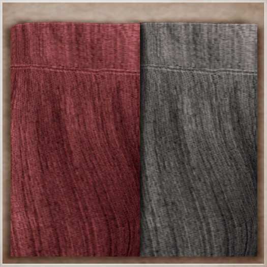 Chololo. Knit Leggings / LB / Maroon DGray
