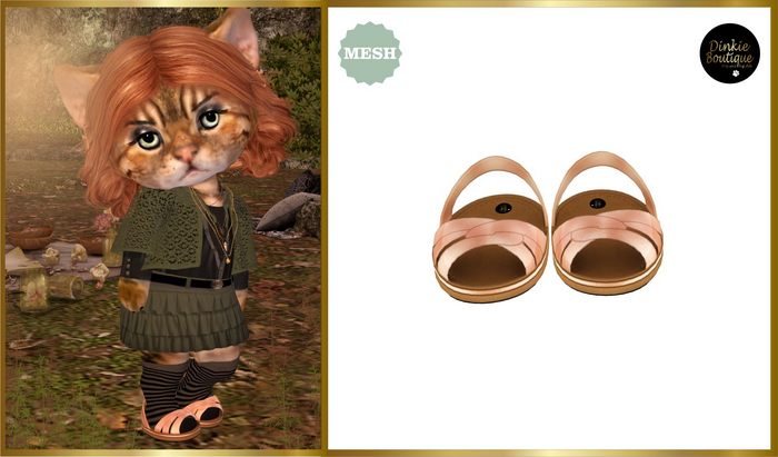 *DB* DINKIES AMY SANDALS* rosegold