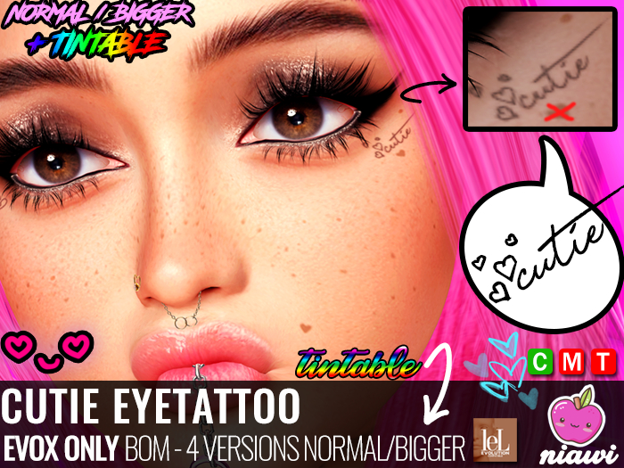 Cutie Eyetattoo (EvoX Only) (BOM) - Niawi