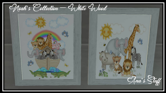 Noah Art Collection - White Wood