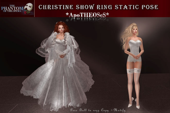  Phantom of Opera ~ Christine Show Ring Static Pose