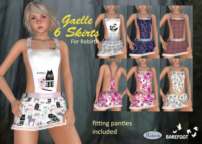 Gaelle - 6 skirts for Rebirth DEMO
